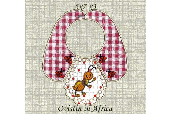 Ant Baby Bib for Small Hoops