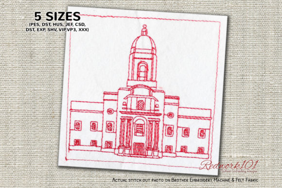 Arequipa Peru Temple Redwork Design Review