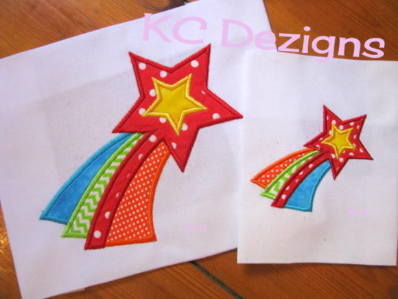 Cute Shooting Star Applique: A Stellar Addition