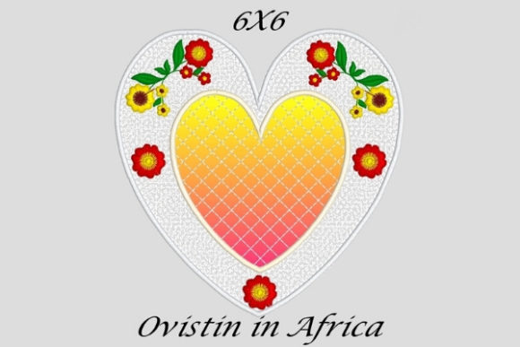 Elegant Applique Heart Coaster