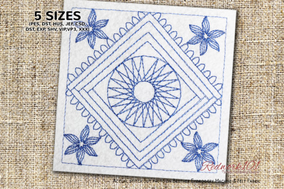 Floral Box Design: A Versatile Embroidery Choice