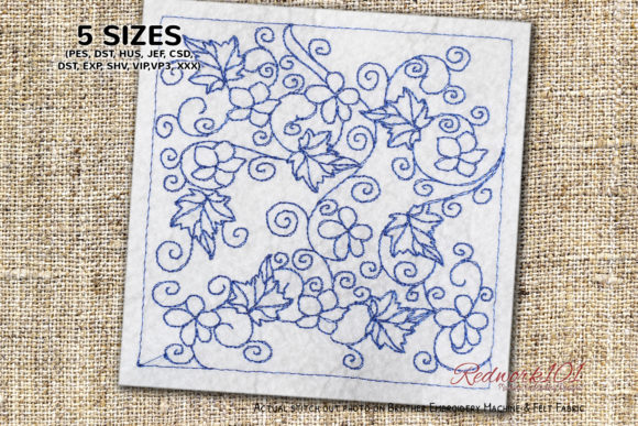 Floral Seamless Pattern: A Versatile Embroidery Design