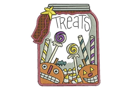 Halloween Treats Jar Embroidery Review