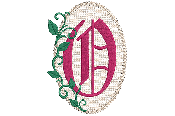Olde English Monogram Letter O