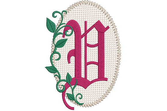 Olde English Monogram Letter V