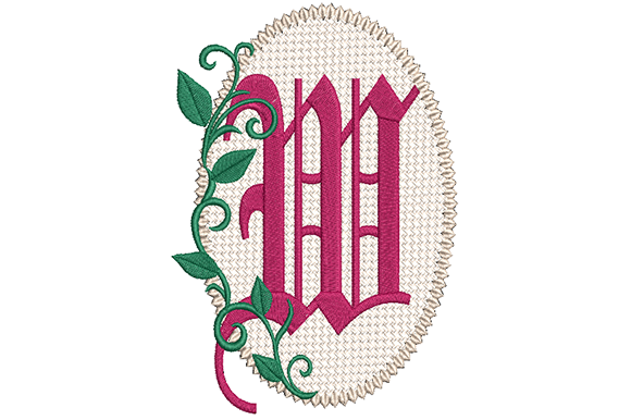 Olde English Monogram Letter W