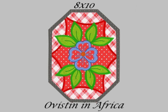 Red Floral Applique Placemat