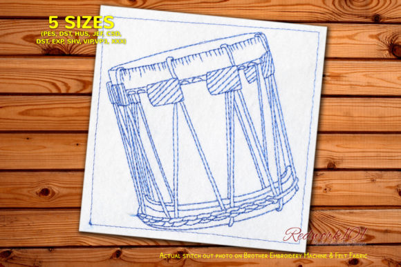 Reviewing The Basler Drum Redwork for Embroidery